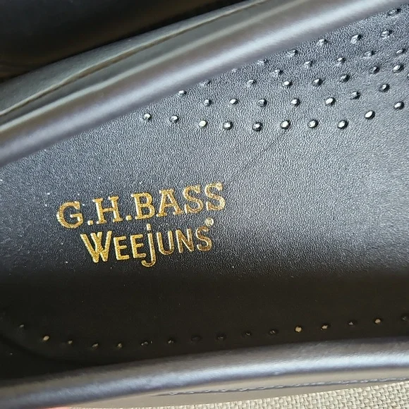 G.H BASS Larson Weejuns Penny Loafers In Black, Men's 10.5 - Picture 5 of 13